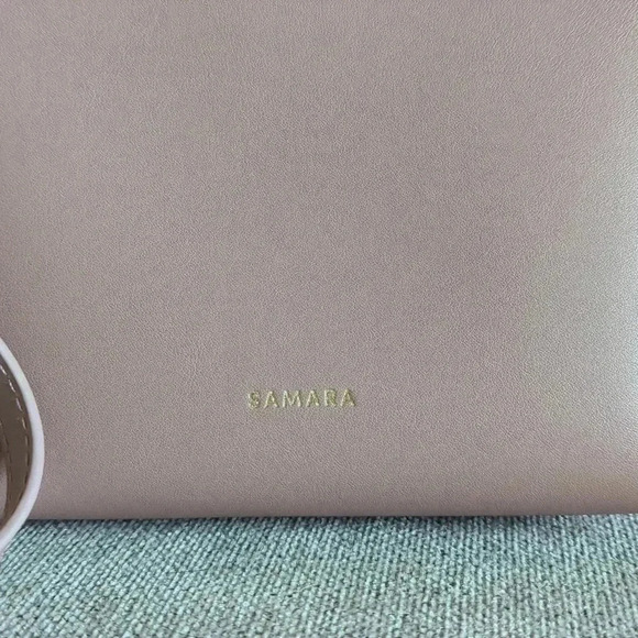 Light Pink Leather Crossbody Purse Samara - Picture 3 of 7